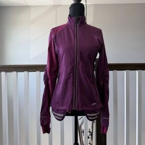 Brooks Jacket Womens XS‎ Running Shelter Technology Zip Pockets Active Workout